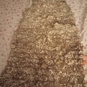 Brown print ww worth dress